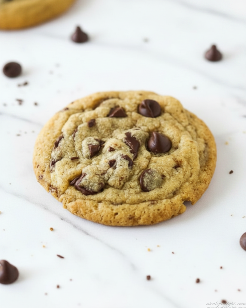 Fresh brown butter chocolate chip cookies cooling on a wire rack with melted chocolate and chewy centers.