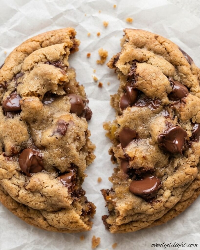 Soft and chewy Banana Chocolate Chip Cookies with melty chocolate chips