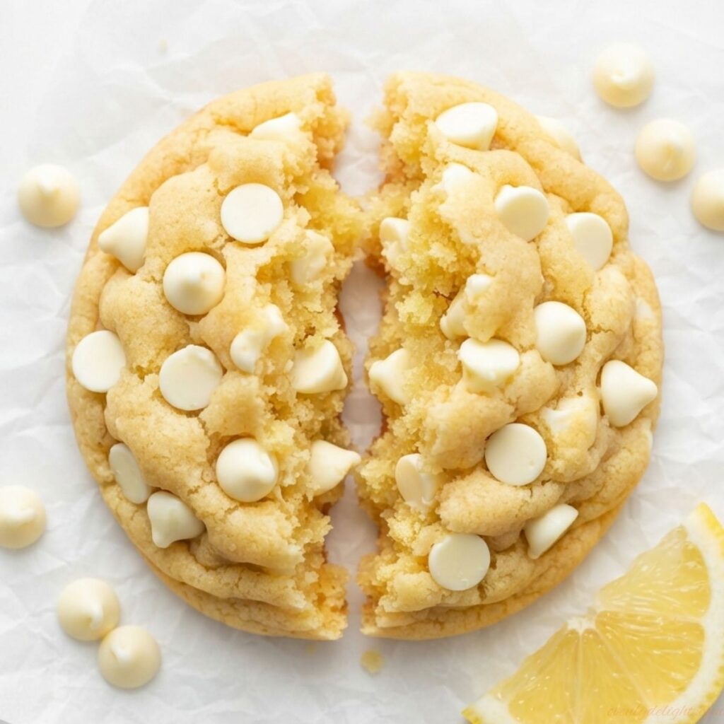  Lemon White Chocolate Chip Cookies