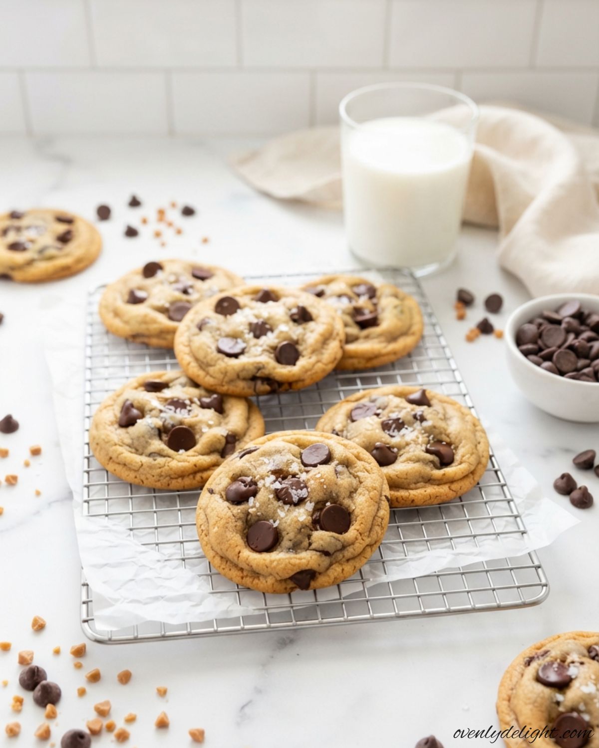 Toffee Brown Butter Chocolate Chip Cookies